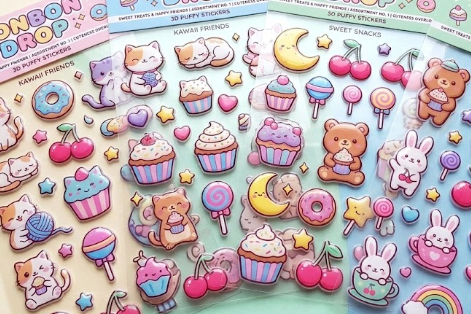 Bonbon Drop Stickers เทรนด์สติกเกอร์สุดคิวท์ของเด็กญี่ปุ่น